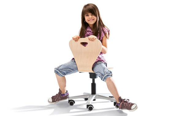 moll Gesundes Lernen - Drehstuhl - höhenverstellbar Ergonomie, richtig sitzen, rückenschonend