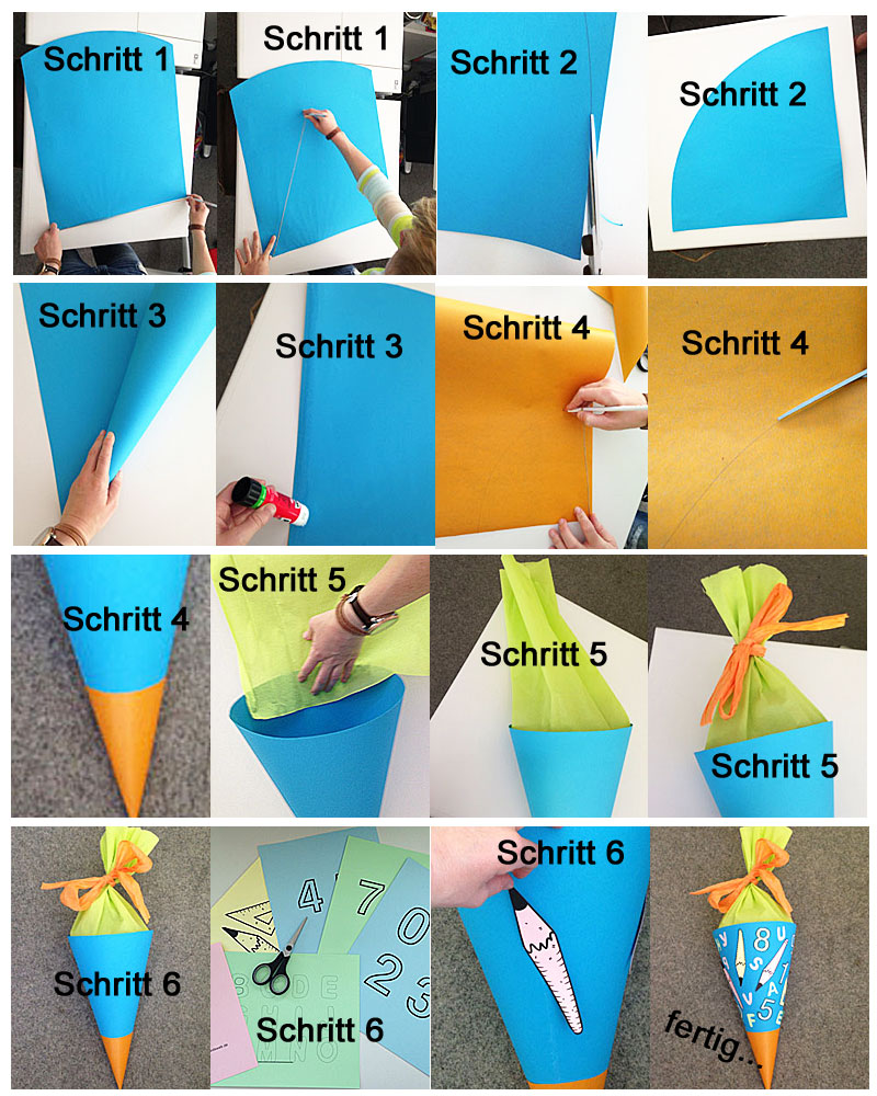 Bastelanleitung: Schultüte mit viel Liebe im Detail - Gesundes Lernen