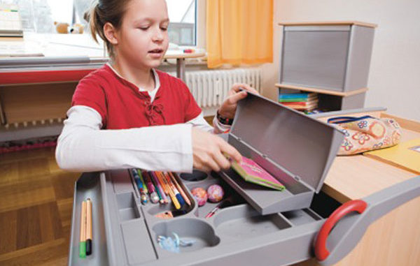 moll Gesundes Lernen - Schublade- aufräumen - verstauen Gehieimbox, Stifte, Papier