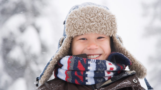 Boy in the snow